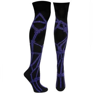 NWT Shibari Seductress Over-The-Knee Sock in Purple